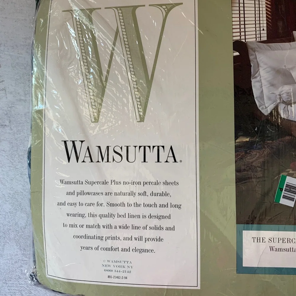 Wamsutta Twin Fitted Sheet Tyler Garden Floral Multicolor 200TC Made in USA